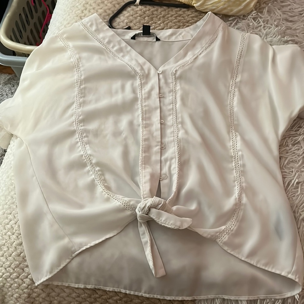 white button up